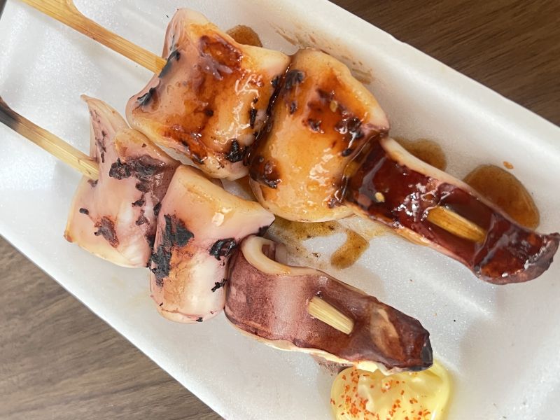 イカ串焼き