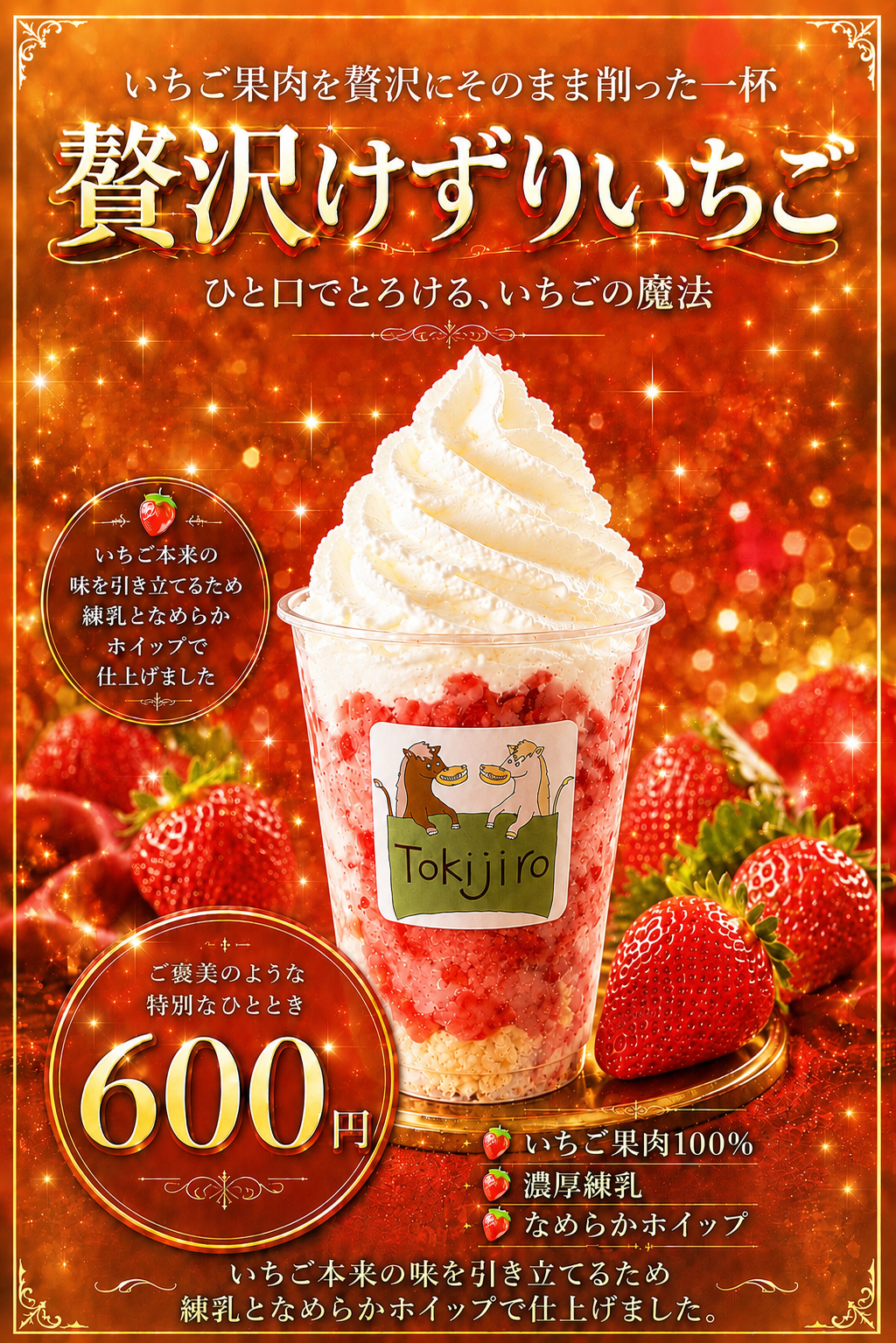 贅沢けずりいちご