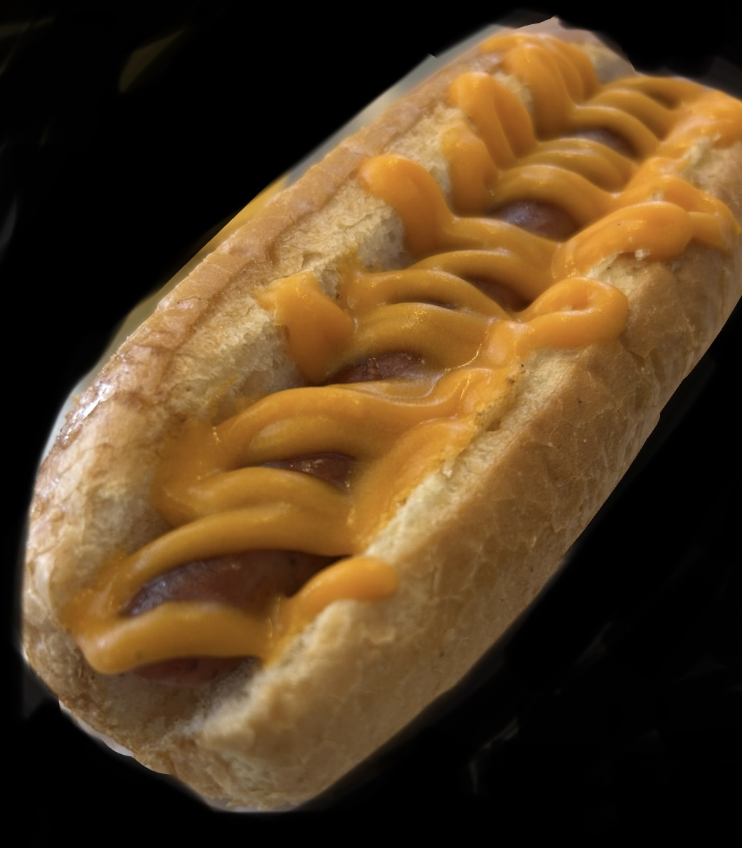 香燻ホットドッグ（チーズソース）
