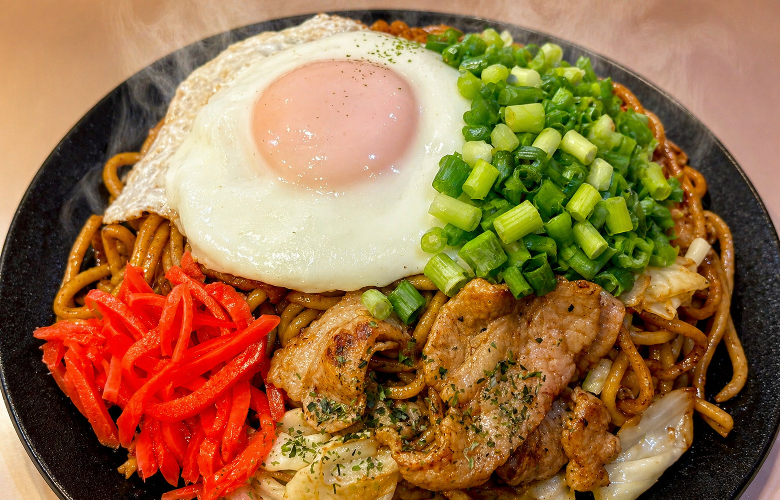 ネギ玉焼きそば