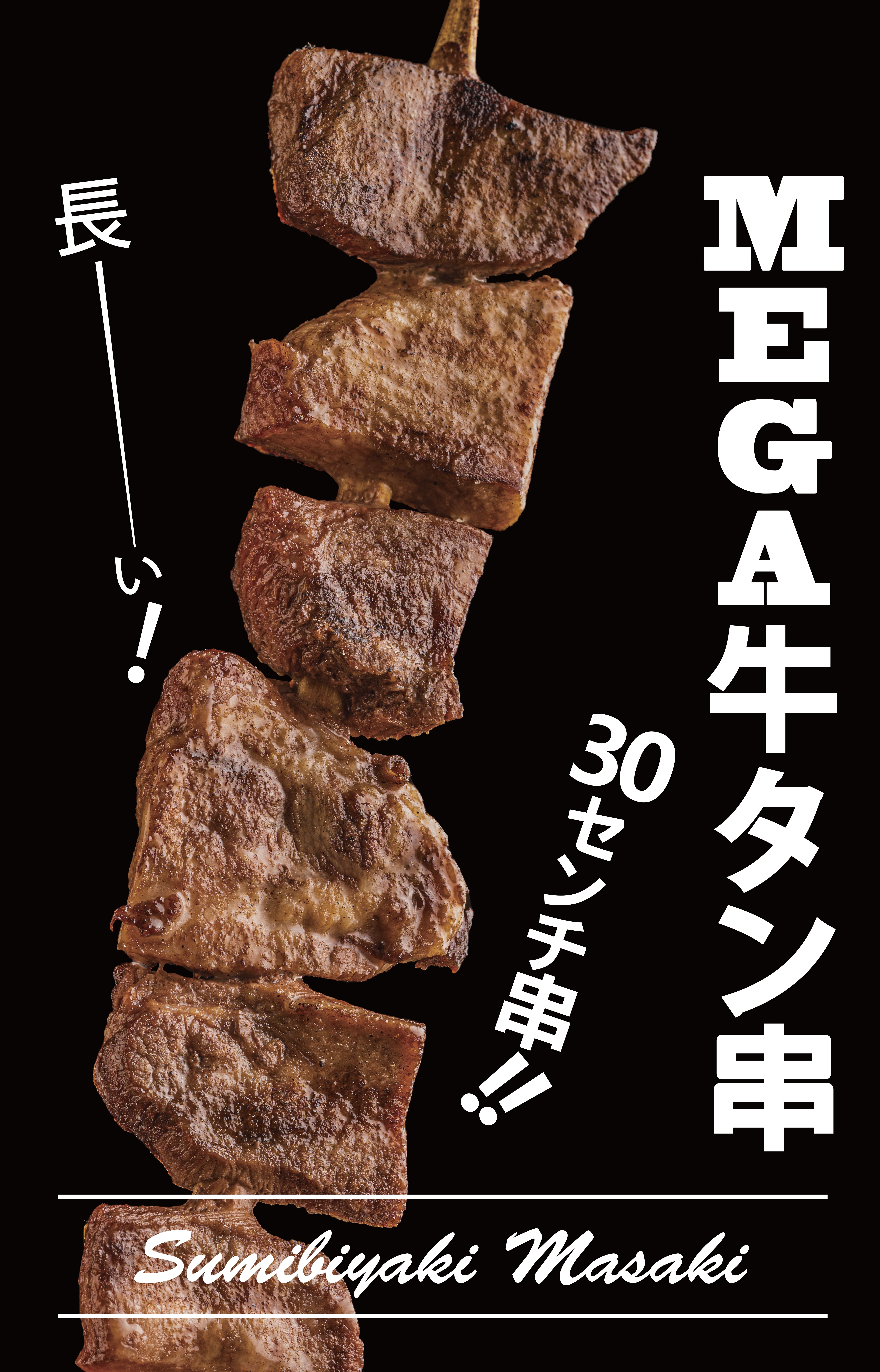 MEGA牛タン串　炭火焼豚丼